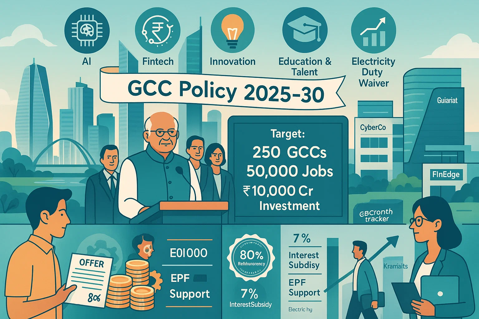 Gujarat Chief Minister Bhupendra Patel launched the policy on February 11 in the presence of GIFT City Managing Director Shri Tapan Ray, Director of NITI Aayog Shri Debjani Ghosh, Principal Secretary of the Department of Science and Technology Smt. Mona Khandhar, and prominent entrepreneurs.
