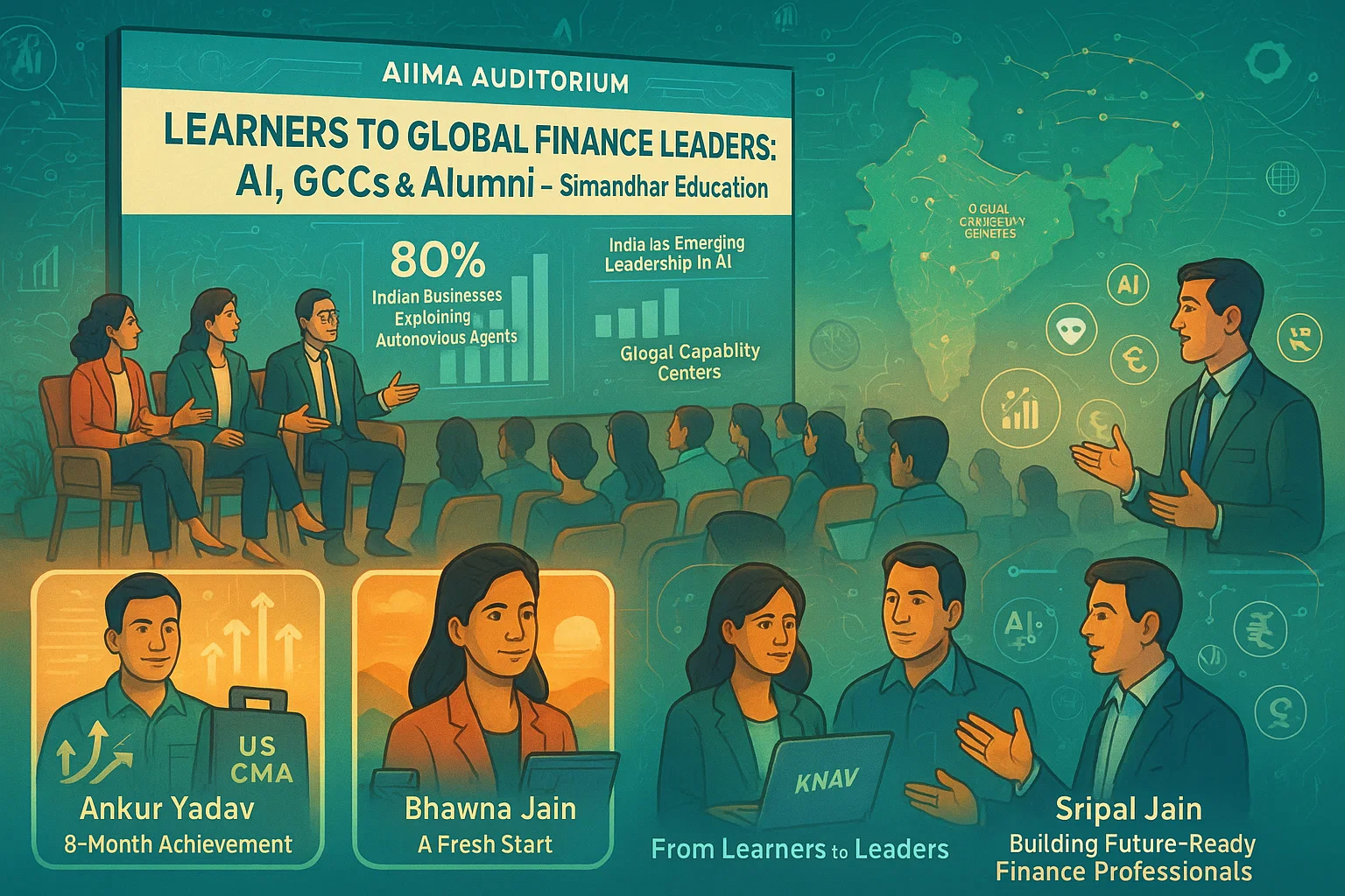 A landmark event hosted by Simandhar Education at the AIIMA Auditorium in Delhi has underscored India's growing leadership in AI integration within finance and the vital role of Global Capability Centers (GCCs). 