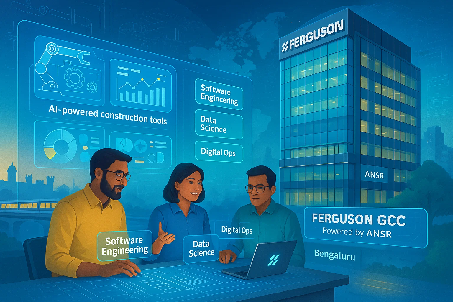 Ferguson, the largest value-added distributor of plumbing and heating products—particularly in the North American construction market—has announced the launch of its Global Capability Centre (GCC) in Bengaluru, established in partnership with ANSR.
