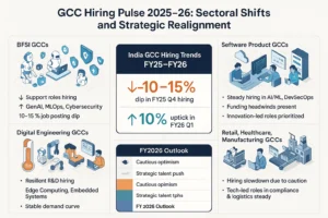 India's Global Capability Center (GCC) hiring landscape is undergoing a significant transformation, driven by seasonal patterns, sector-specific dynamics, evolving attrition rates, and macroeconomic factors.
