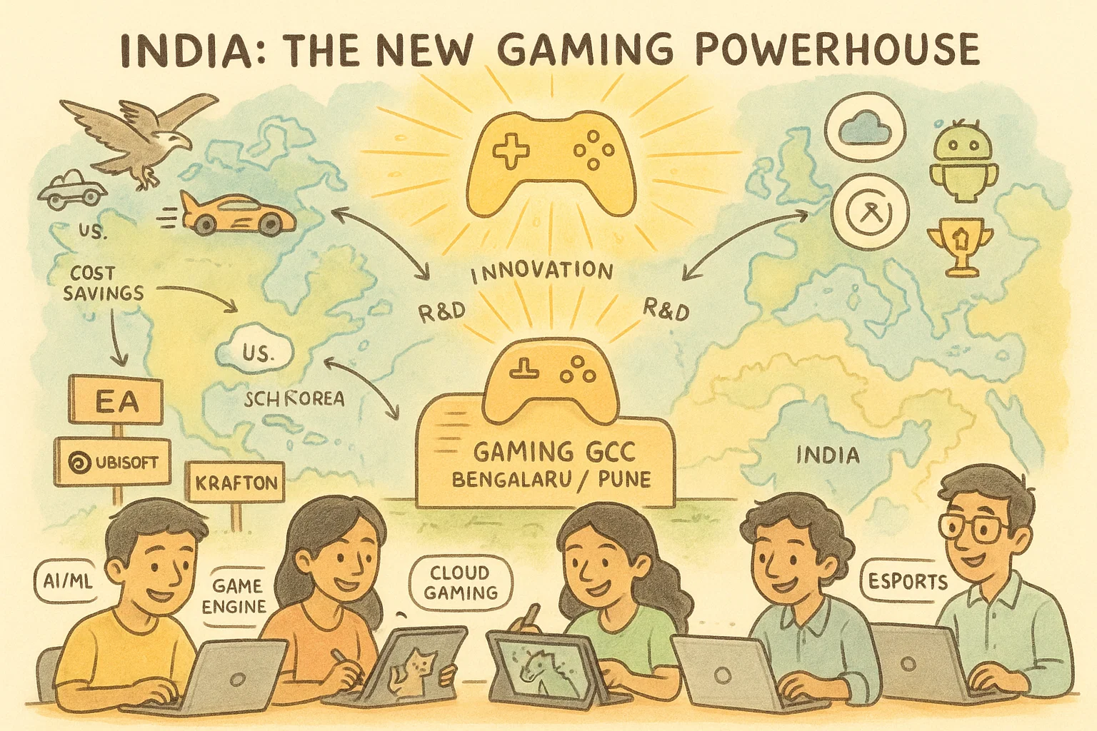 India’s Global Capability Centers Emerge as Powerhouses in Global Gaming Industry